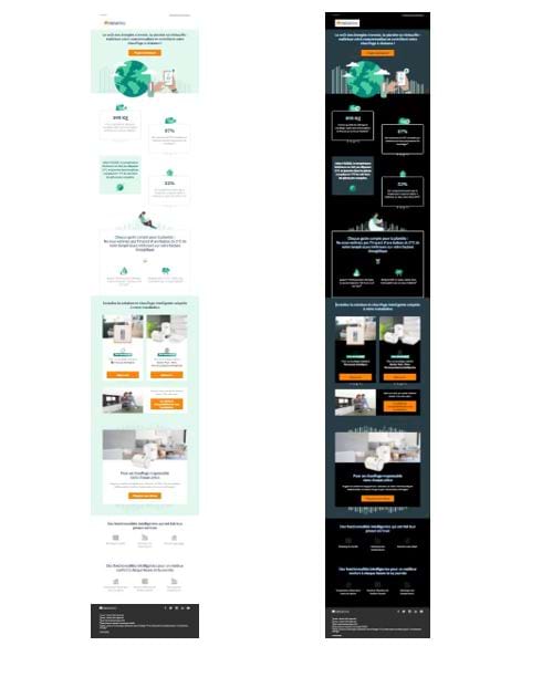 Exemple Light mode & Dark mode Netatmo