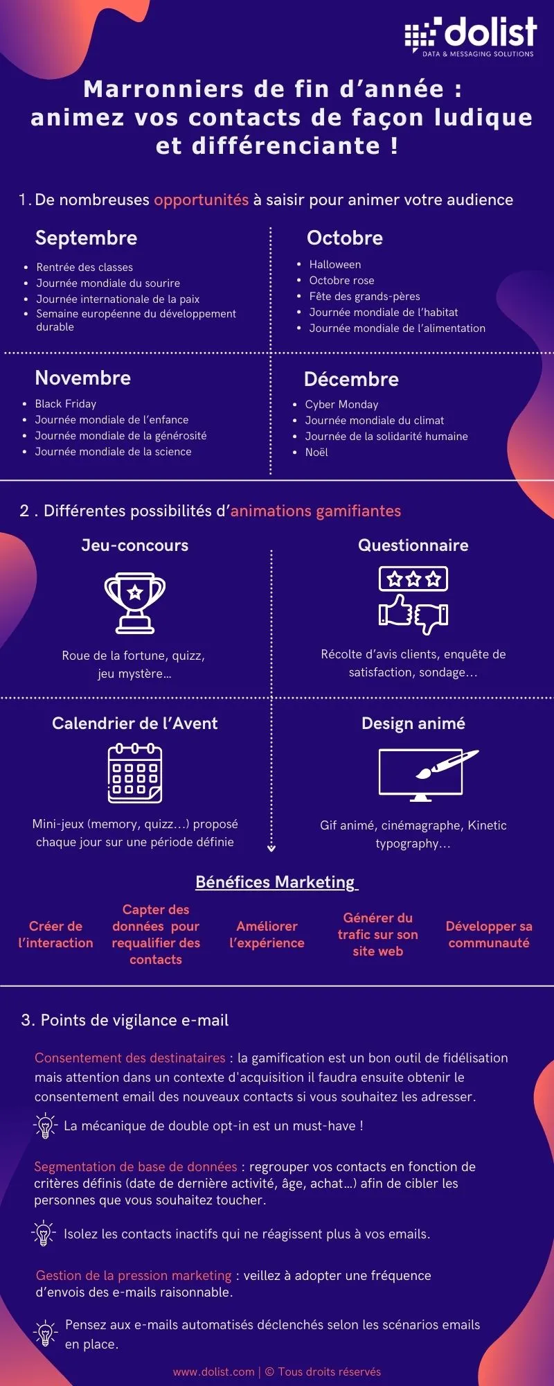 Infographie marronnier de fin d’année : faire de l’animation ludique et différenciante auprès de vos contacts