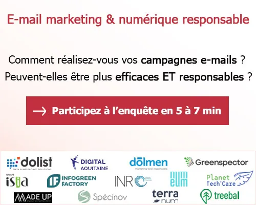 Participez à la 2ème enquête Email & numérique responsable en France 