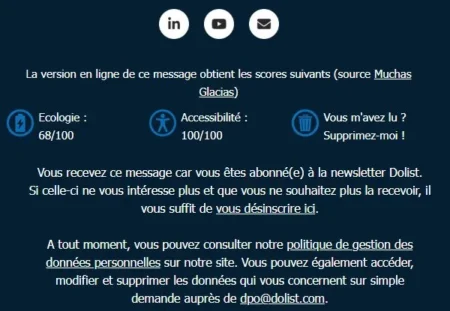 Footer email