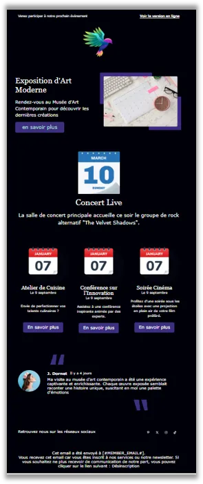 Illustration tendance email eco-conception