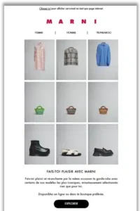 Illustration tendance email minimalisme