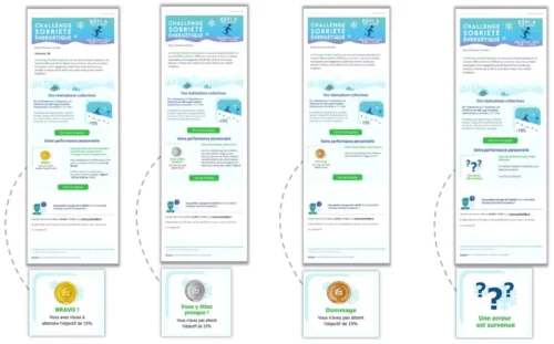 Illustration tendance email personnalisation et contenu dynamique 