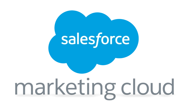Logo Salesforce Marketing Cloud, solution de gestion et d’automatisation de campagnes marketing multicanales.