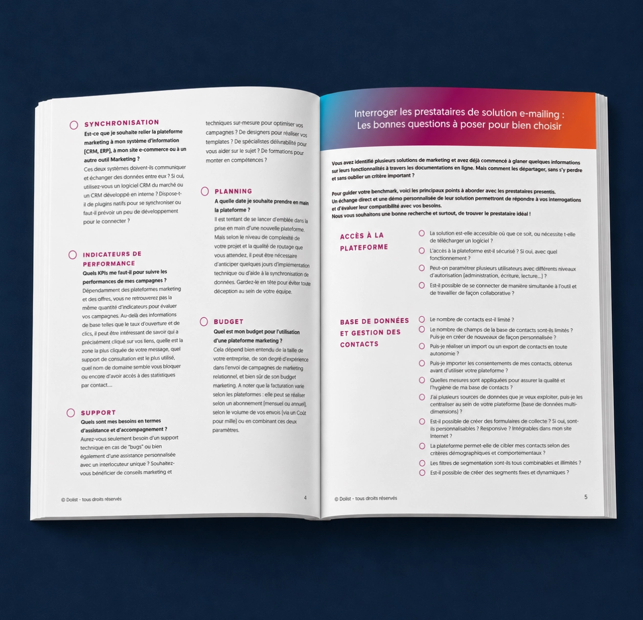 Guide ouvert présentant les critères pour choisir ou changer de plateforme de routage email.